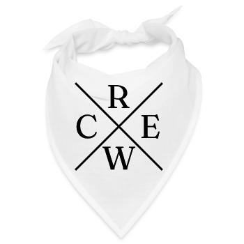 Crew Sign Cross - Bandana - Weiß - Vorne