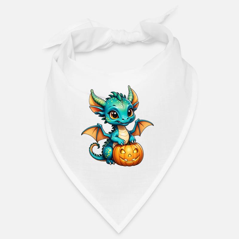 Halloween - mignon garçon dragon avec citrouille Bandana