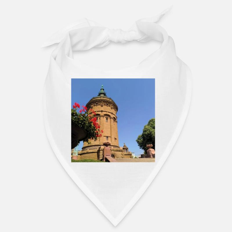 WASSERTURM MANNHEIM - Bandana - Weiß
