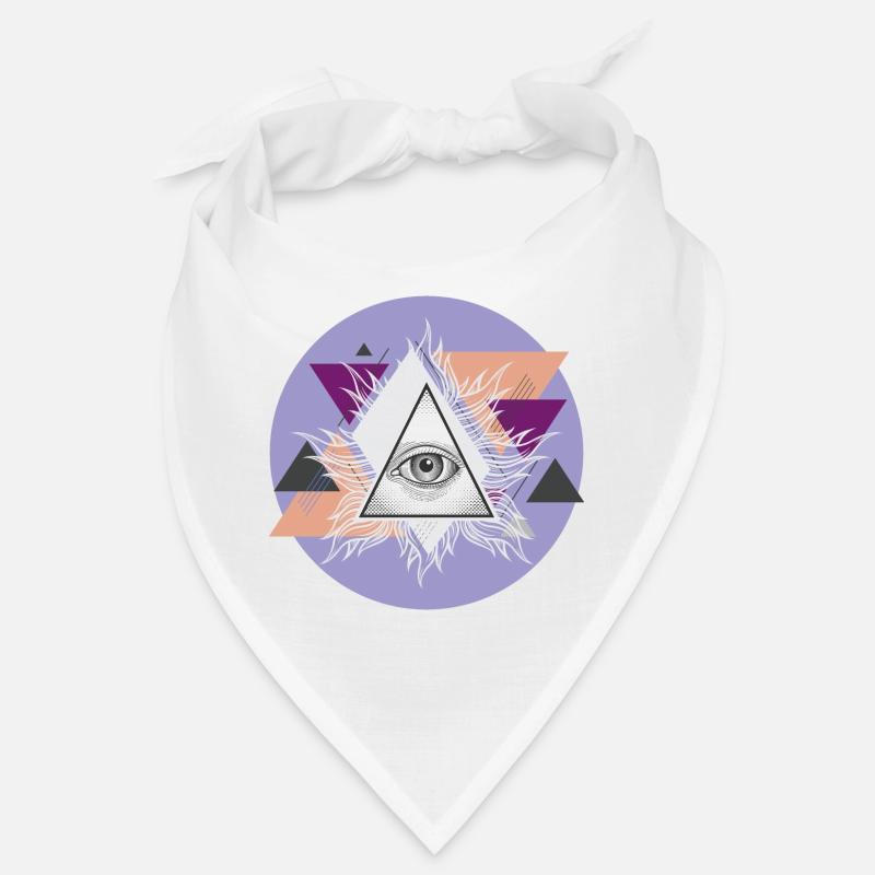 Geometric Triangular Eye with Auras Bandana