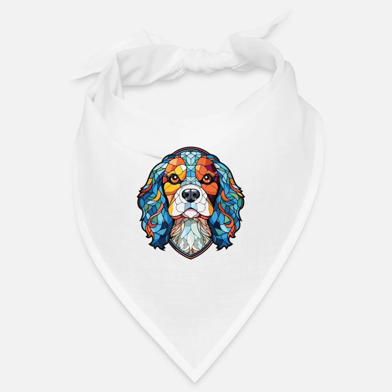 Cavalier King Charles Spaniel Hunderasse Aquarell Bandana