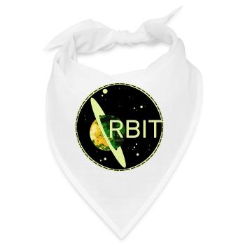 Saturn Orbit Planet space Umlaufbahn 70s Universum - Bandana - Weiß - Vorne