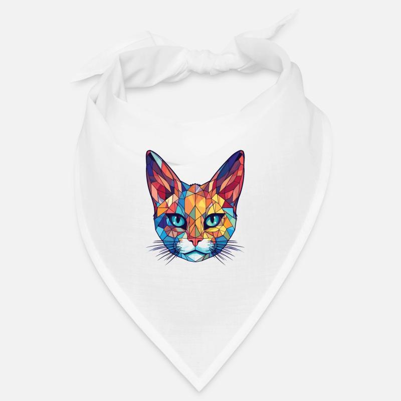 Pixie Bob Katze Bunte Aquarell Haustier Illustration Bandana