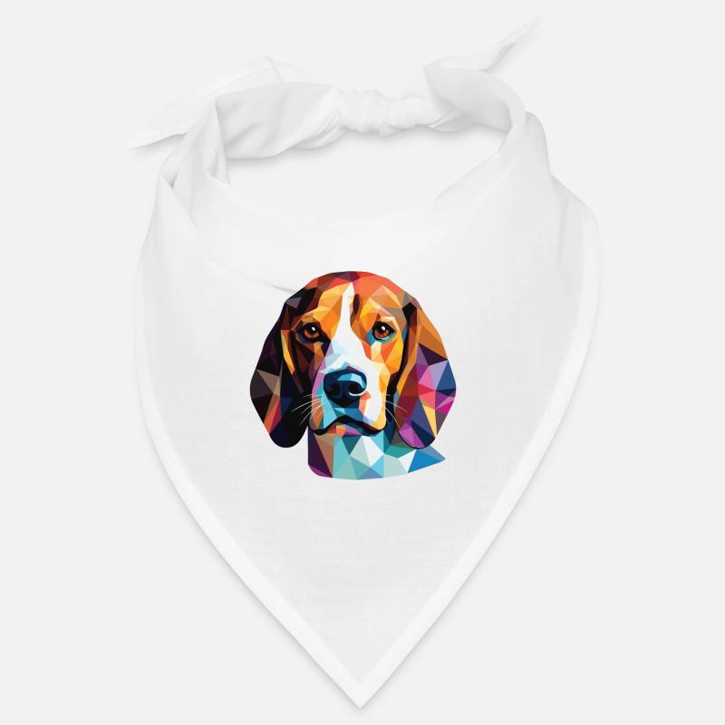 Kerry Beagle Hunderasse Aquarell Illustration Bandana