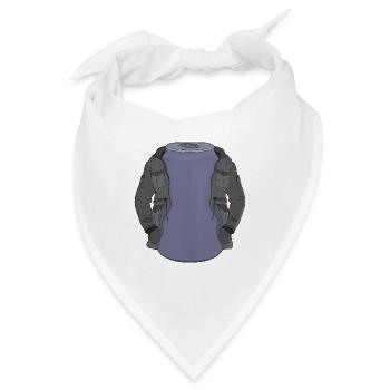 Lustiges kaltes Getränk - Bandana - Weiß - Vorne