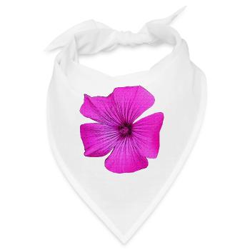 Stockrose von vorne, gartenliebhaber - Bandana - Weiß - Vorne