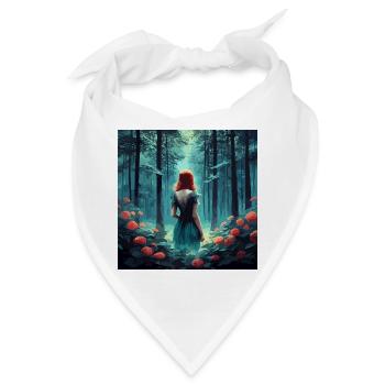 Rusalka vibrant painting dark fantasy - Bandana - Weiß - Vorne