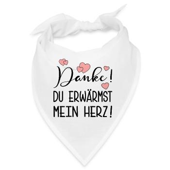 DANKE SPRÜCHE - DANKBARKEIT AUSDRÜCKEN - Bandana - Weiß - Vorne