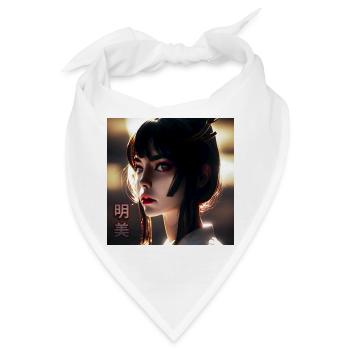 AKEMI Strahlende Schönheit - Bandana - Weiß - Vorne