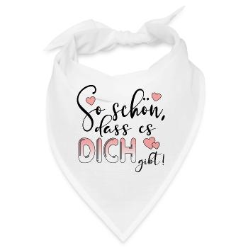 JAHRESTAG SPRÜCHE Beziehung - Bandana - Weiß - Vorne
