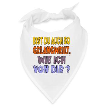 LANGEWEILE - Bandana - Weiß - Vorne