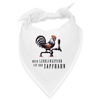 mein lieblingstier ist der zapfhahn bier lustig - Bandana - Weiß - Vorne