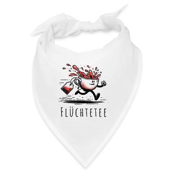 flüchtetee wortspiel tee früchte - Bandana - Weiß - Vorne