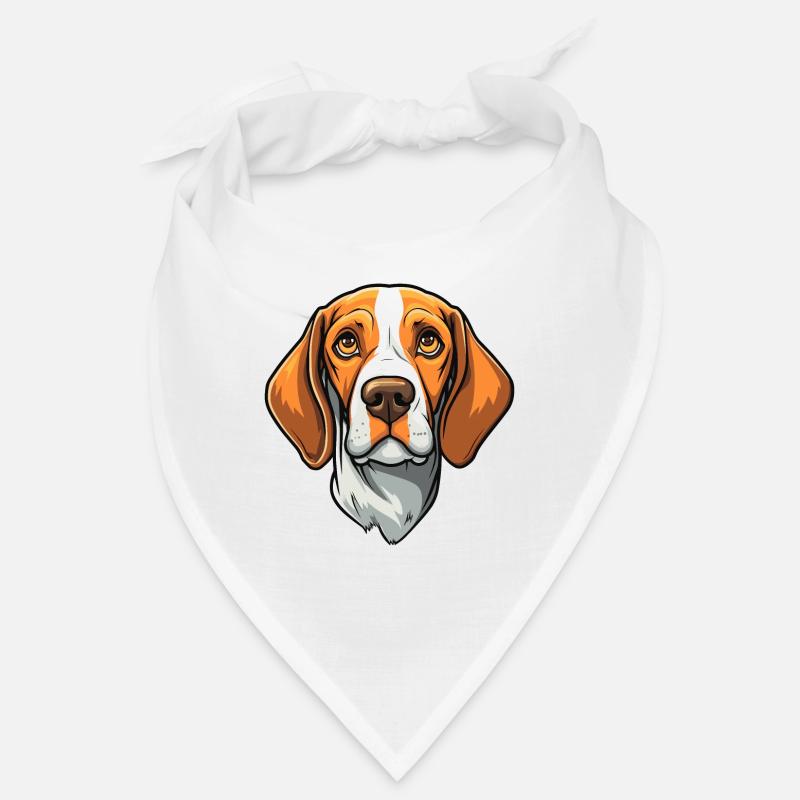 Ariege Pointer Chien Race Cartoon Kawaii Illustrati Bandana