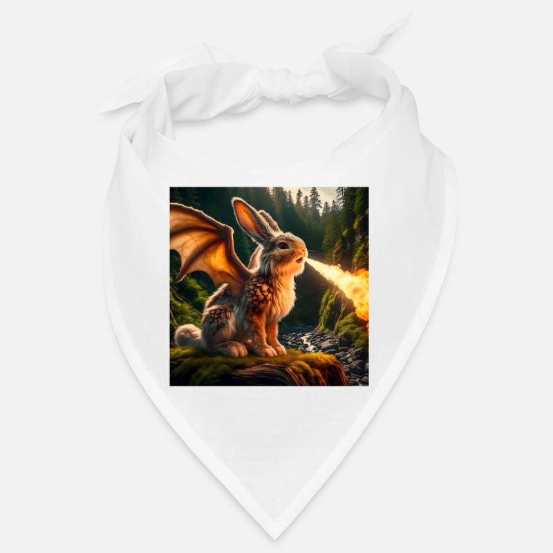 Fire Breathing Bunny Dragon #22 Bandana