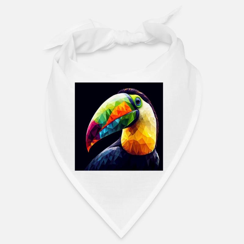 Toucan Colorful Polygon Art Bandana