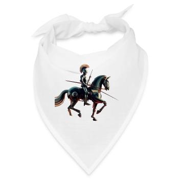 Futuristischer Roboterritter - Bandana - Weiß - Vorne