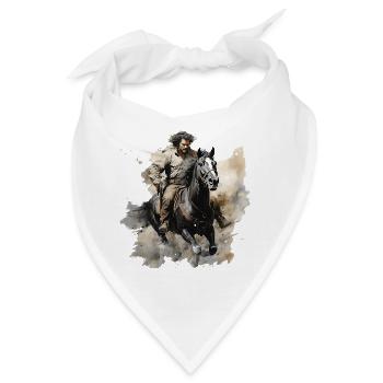 Rodeo-Reiten ist eine gefährliche Sportart - Bandana - Weiß - Vorne