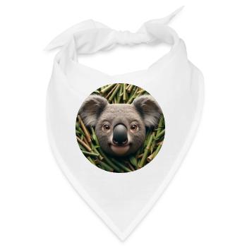 Koala im Animations Stil - Bandana - Weiß - Vorne