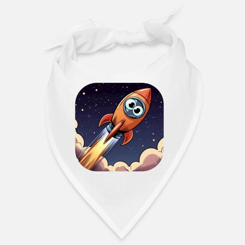 Comic Rocket with Eyes Bandana