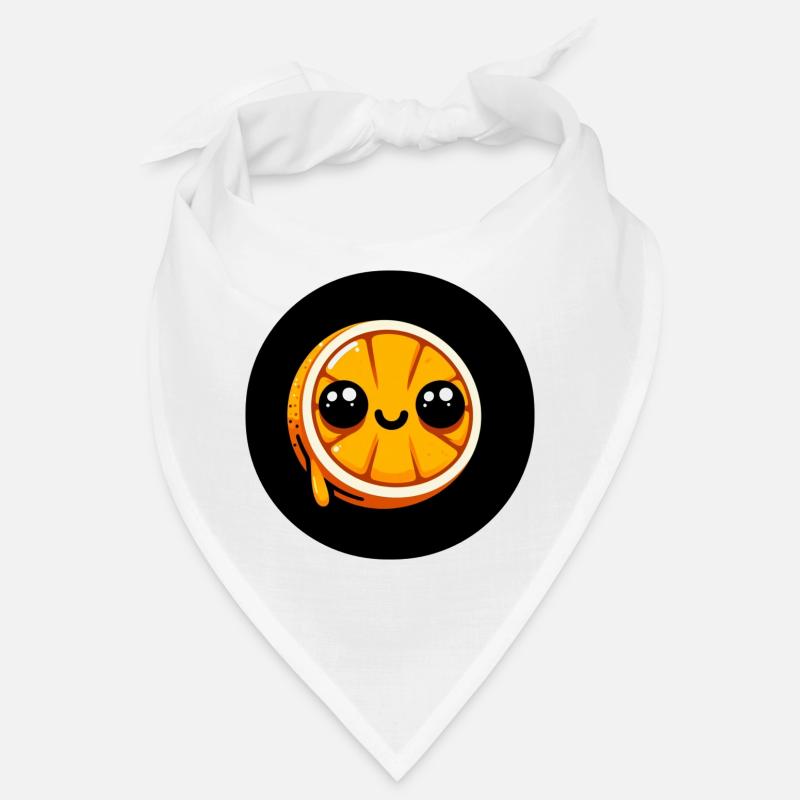 Comic Orange mit Augen Bandana