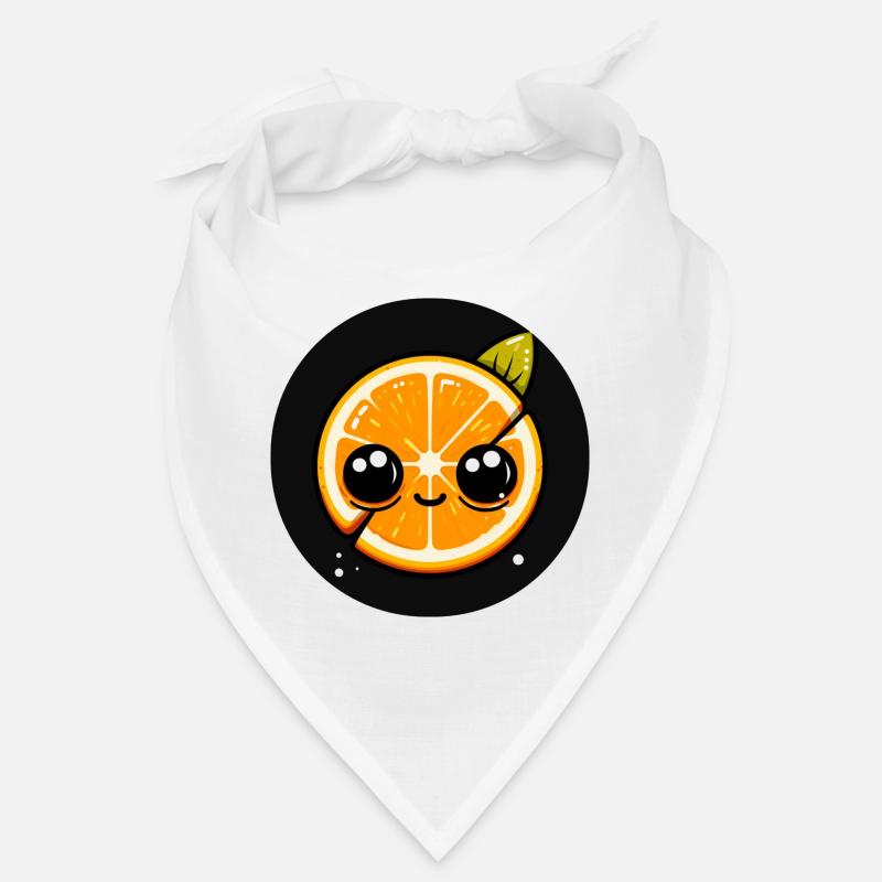 Orange with face and big eyes Bandana