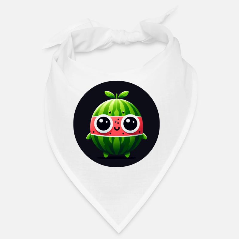 Wassermelone mit Augen im Comic Stil Bandana