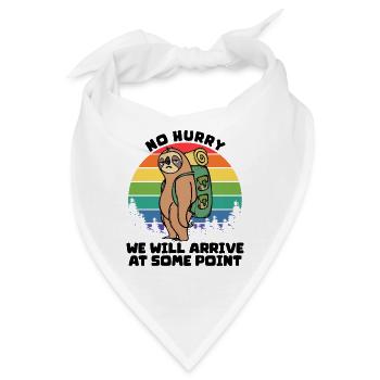 Campingplatz Wanderer Statement Camping Natur - Bandana - Weiß - Vorne