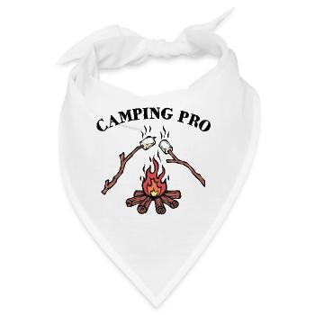Lagerfeuer Campingplatz Statement Camping Camper - Bandana - Weiß - Vorne