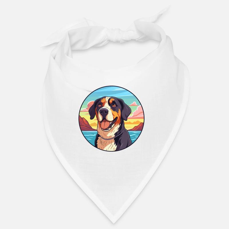 Große Schweizer Sennenhunderasse Cartoon Kawaii Bandana