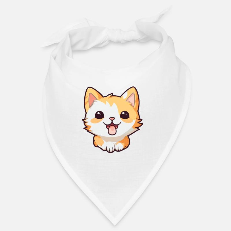 Pixie Bob Katze Cartoon Aquarell Illustration Bandana