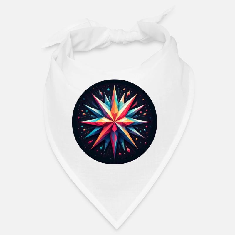 Polygon Stern bunt Bandana
