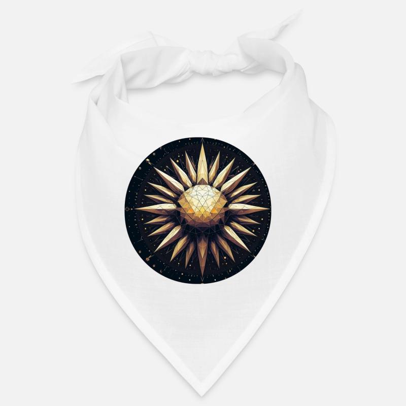 Golden sun with rays galaxy Bandana