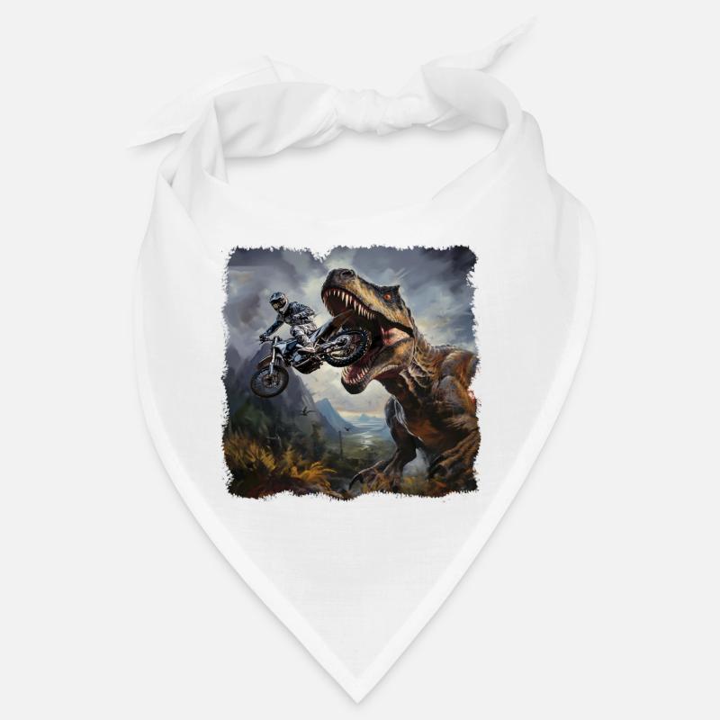 T Rex Motorradfahrer Bandana