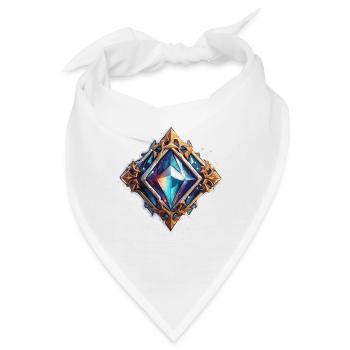 Diamant / Kristall / Brillanz / Stein / Edel - Bandana - Weiß - Vorne