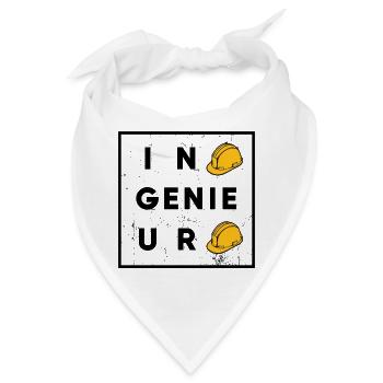 Ingenieur Spruch Vorgesetzter Arbeiter Beruf - Bandana - Weiß - Vorne