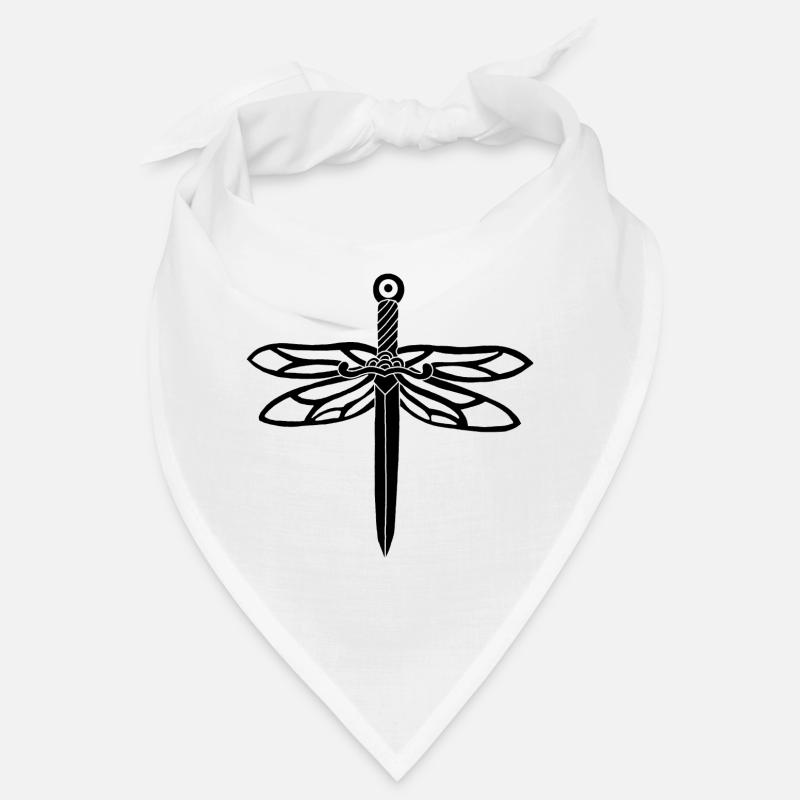 épée noire et ailes de libellule Bandana