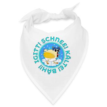 Kälte Winter Hühner - Bandana - Weiß - Vorne