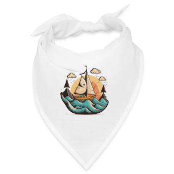 Der nautische Abenteurer - Bandana - Weiß - Vorne