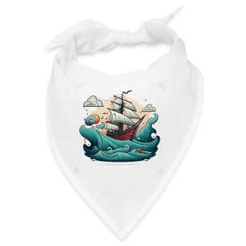Die tapferen Seeleute - Bandana - Weiß - Vorne