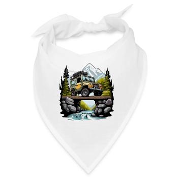 Der Offroad-Navigator - Bandana - Weiß - Vorne