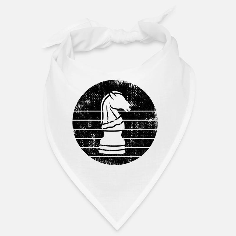 Chess Knight Drawing Bandana