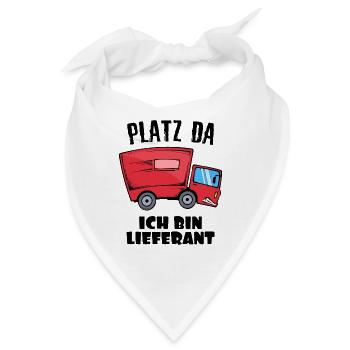 Zusteller Statement Job Arbeiter Arbeit Firma - Bandana - Weiß - Vorne