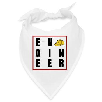 Bauarbeiter Beruf Spruch Job Karriere Vorgesetzter - Bandana - Weiß - Vorne