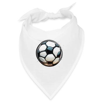 Fußball / spiel / Ball / Spielfeld / schießen - Bandana - Weiß - Vorne