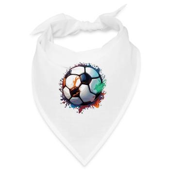 Fußball / spiel / Ball / Spielfeld / schießen - Bandana - Weiß - Vorne