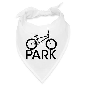 bmx park freestyle halfpipe Symbol icon youth - Bandana - Weiß - Vorne