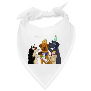 VIP DOGS - Bandana - Weiß - Vorne