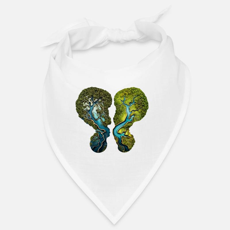 Climate Change Lungs Forest River Environment Shirt Bandana