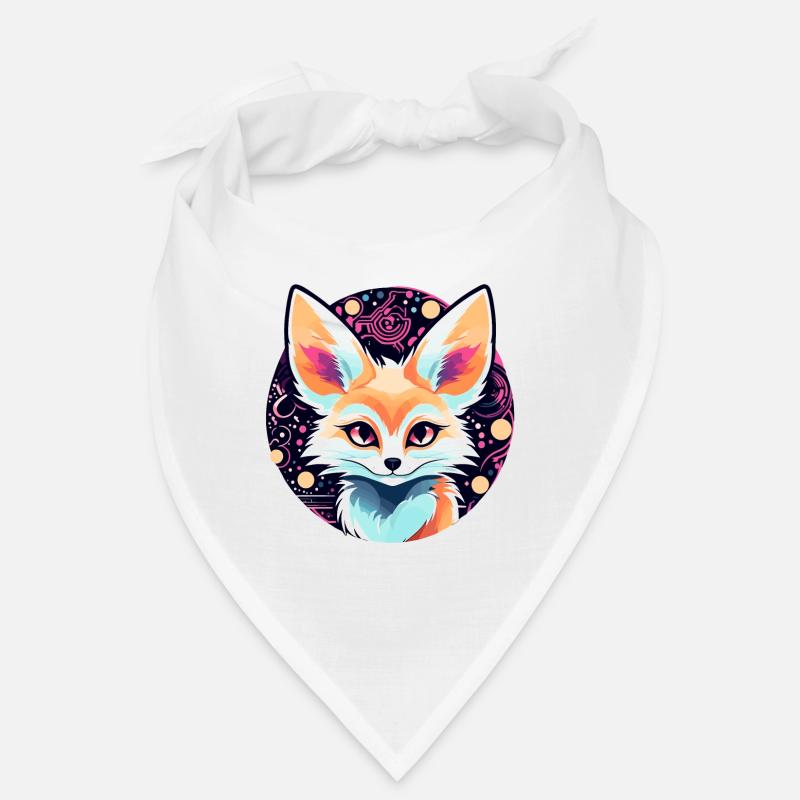 Desert Fox Fennec Drawing Bandana